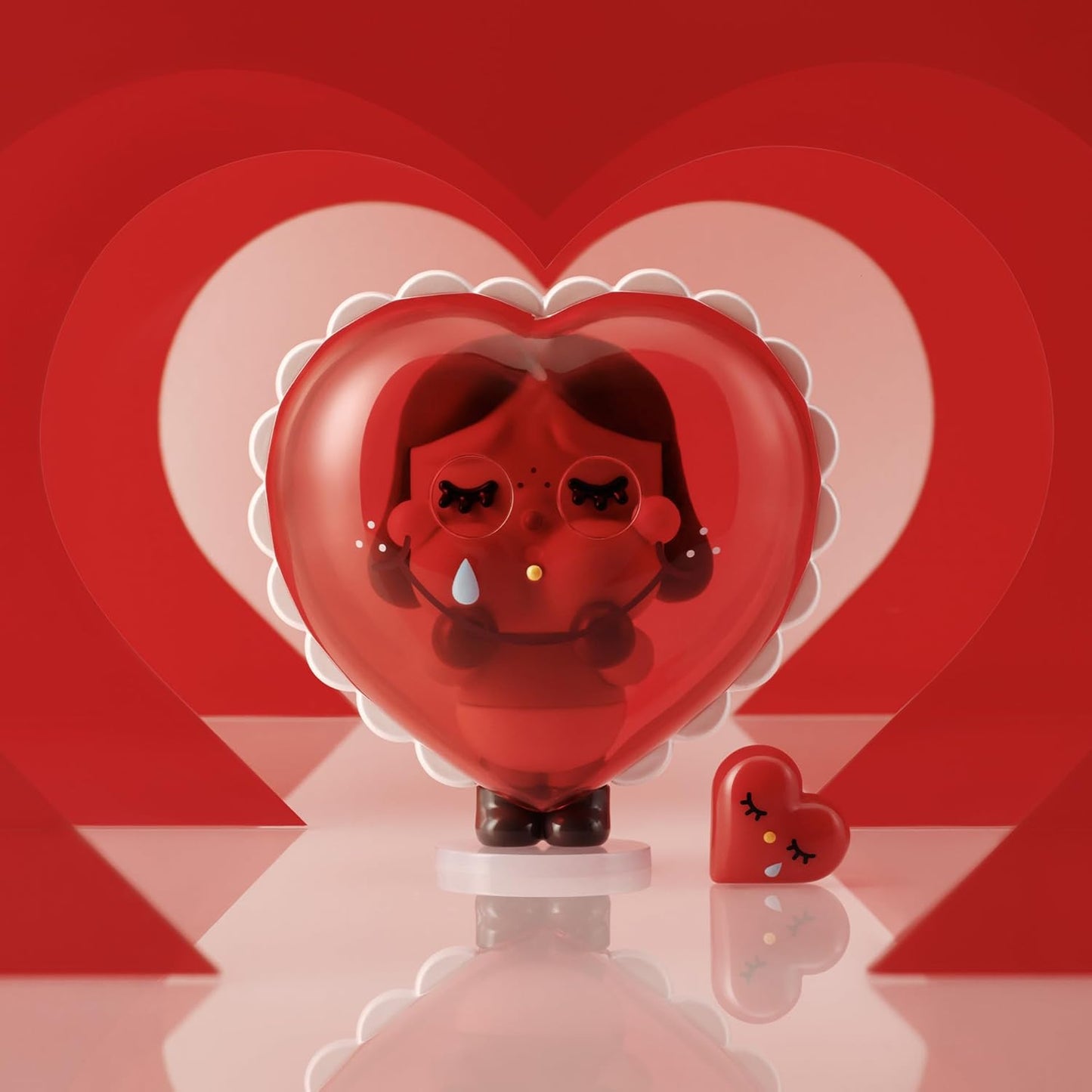 POP MART Crybaby Crying for Love Series Figures, Blind Box Figures, Random Design Action Figures Collectible Toys Home Decorations, Single Box