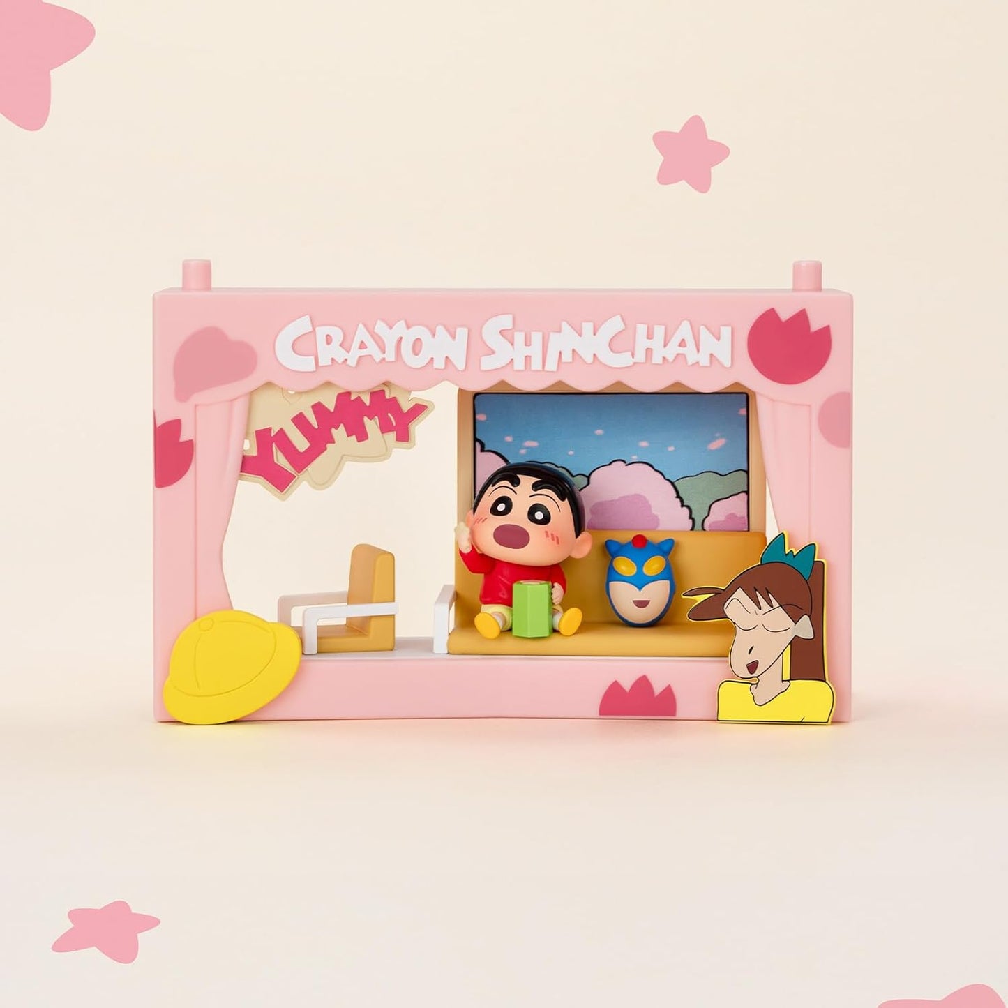 POP MART Crayon Shinchan Life Theatre Series Scene Sets, Random Design Action Figures Collectible Toys Home Decorations, Holiday Birthday Gifts, Single Box