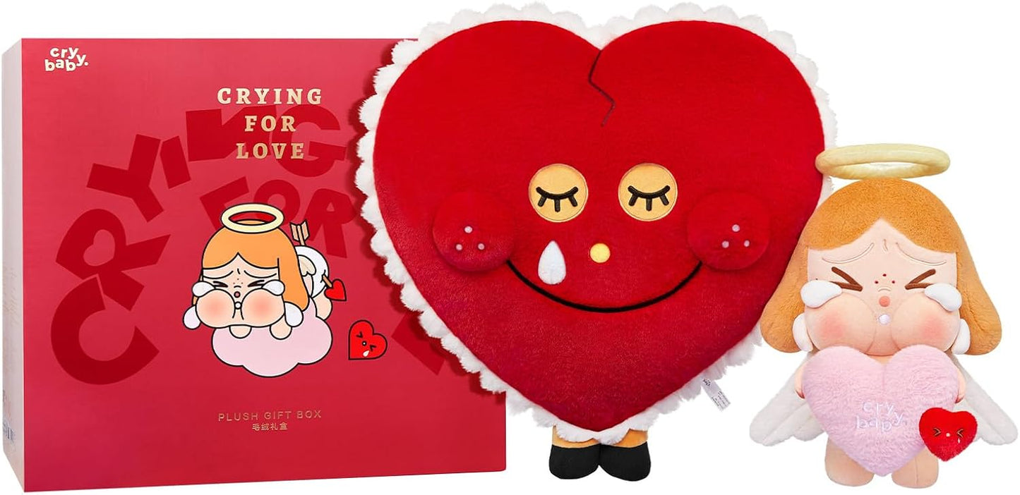 POP MART Crybaby Crying for Love Series-Plush Gift Box, Toys for Modern Home Decor, Collectible Toy Set for Desk Accessories, 1PC