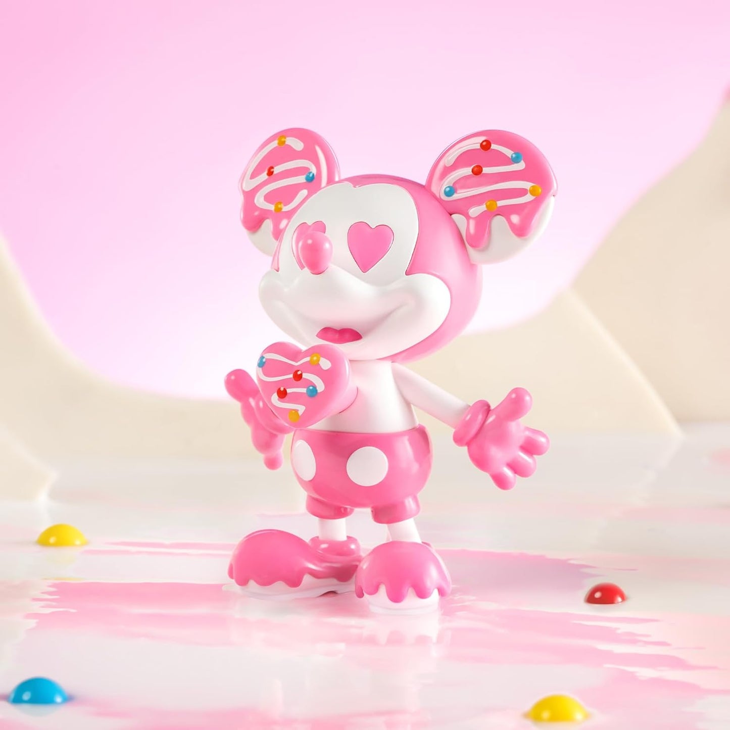 POP MART Disney Mickey Childhood of Boundless Imagination Blind Box Figures, Disney Mickey Random Design Action Figures Collectible Toys Home Decorations, Single Box