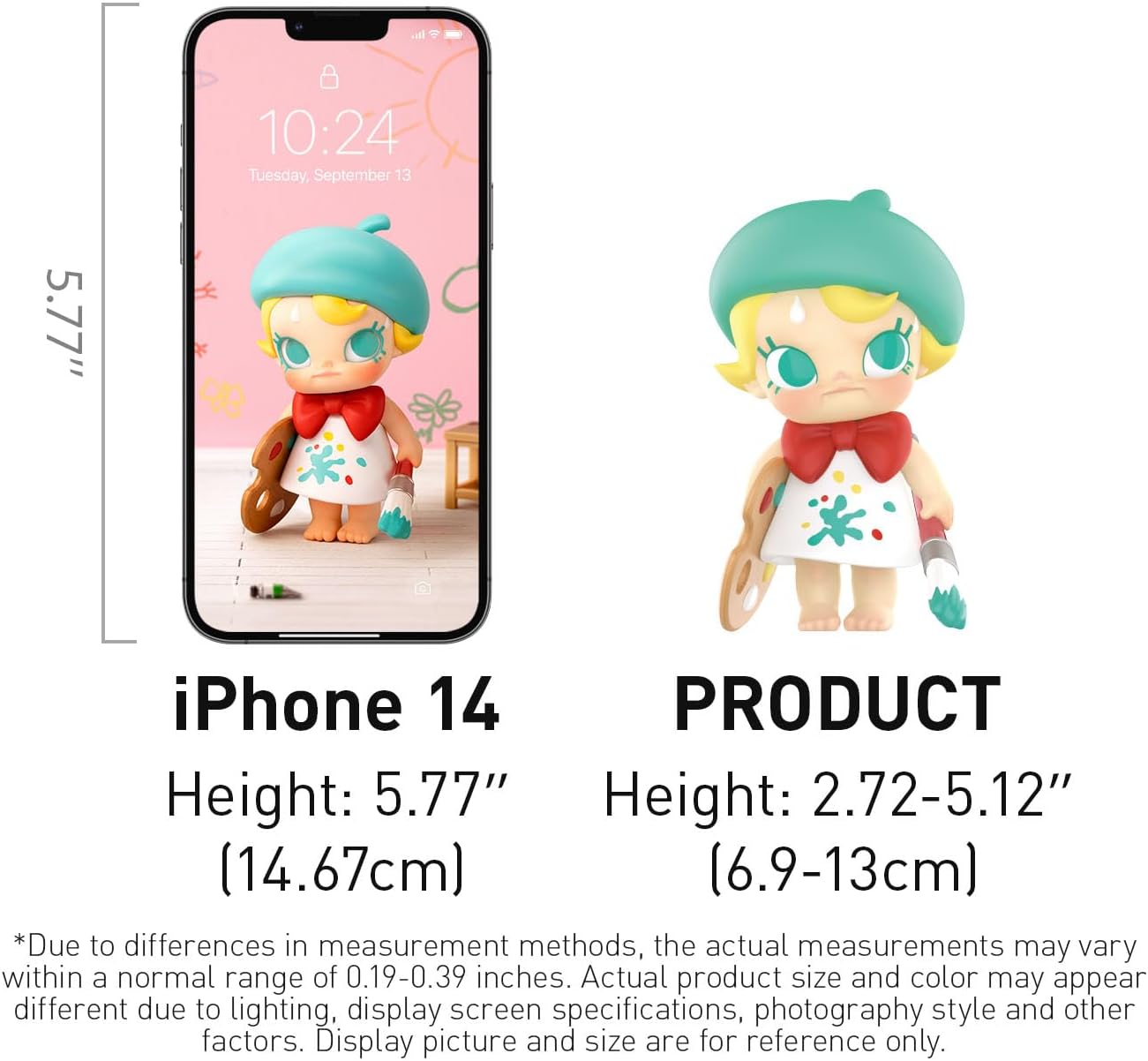 POP MART Baby Molly When I was Three!Series Figures, Baby Molly Blind Box Figures, Random Design Action Figures Collectible Toys Home Decorations, Holiday Birthday Gifts for Girls and Boys, Single Box