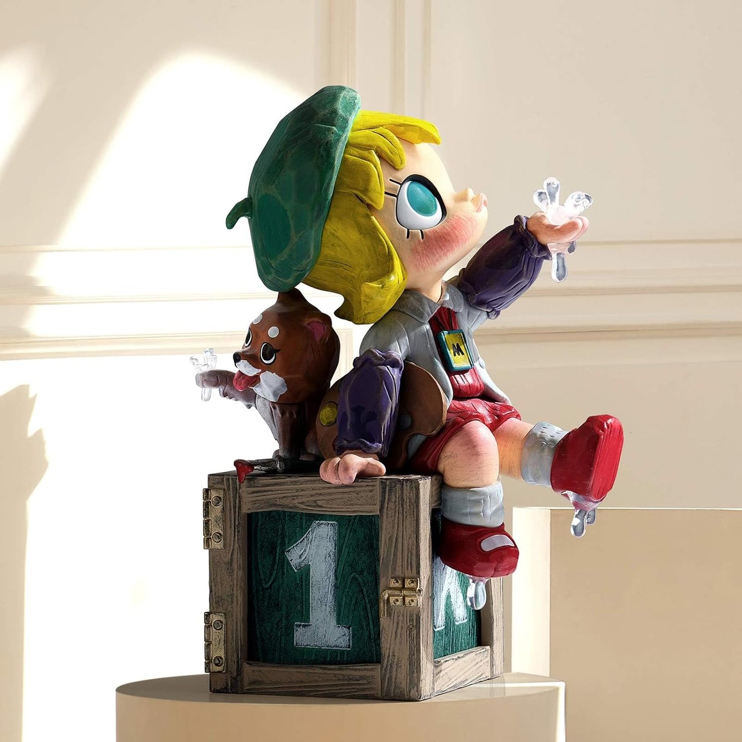 POP MART Molly Anniversary Statues Classical Retro 2 Series Figures, Molly Blind Box Figures, Random Design Action Figures Collectible Toys Home Decorations, Holiday Birthday Gifts, Single Box