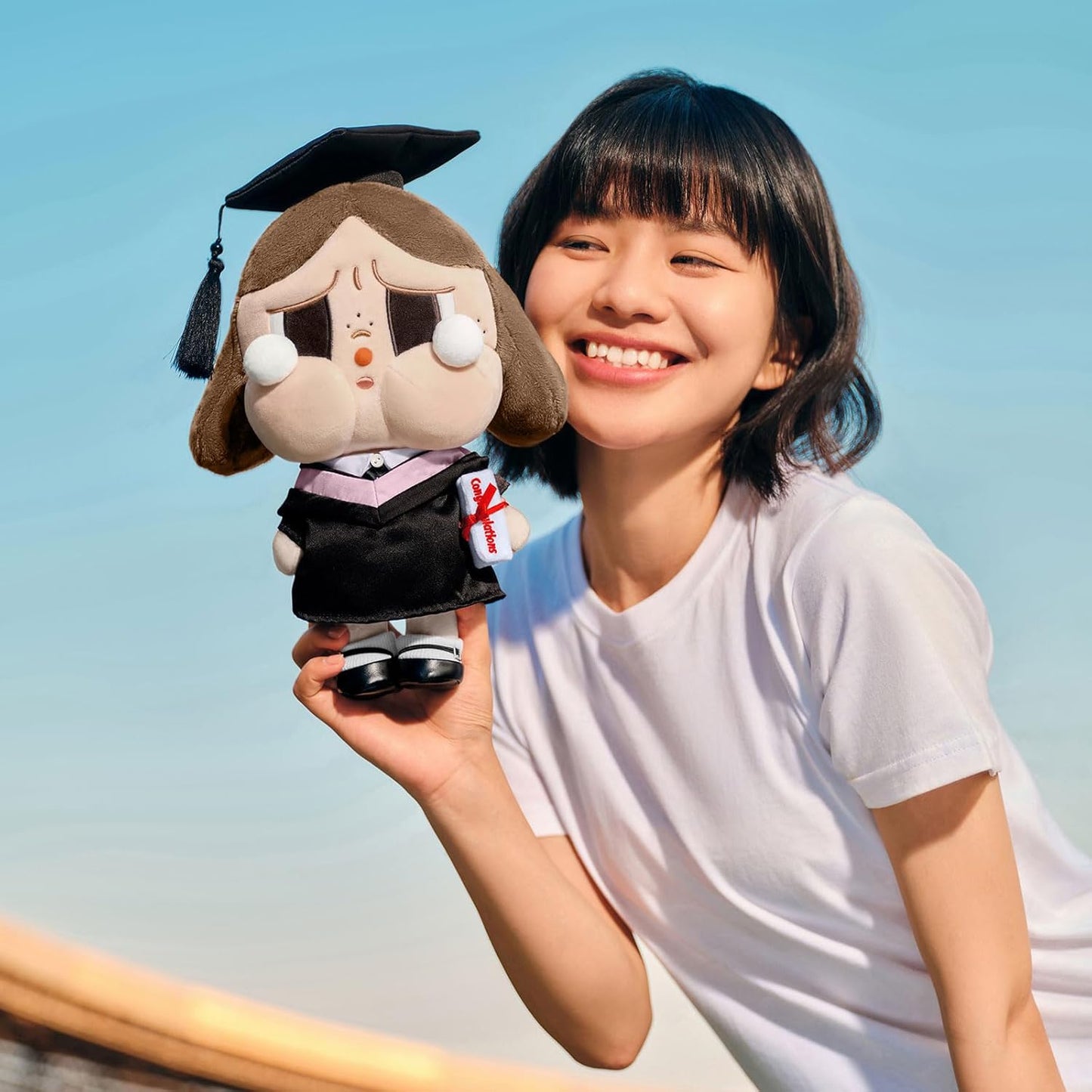 POP MART Crybaby Sunset Concert Series-Plush Doll, 11.81 inches Height, Toys for Modern Home Decor, Collectible Toy Set for Desk Accessories, 1PC