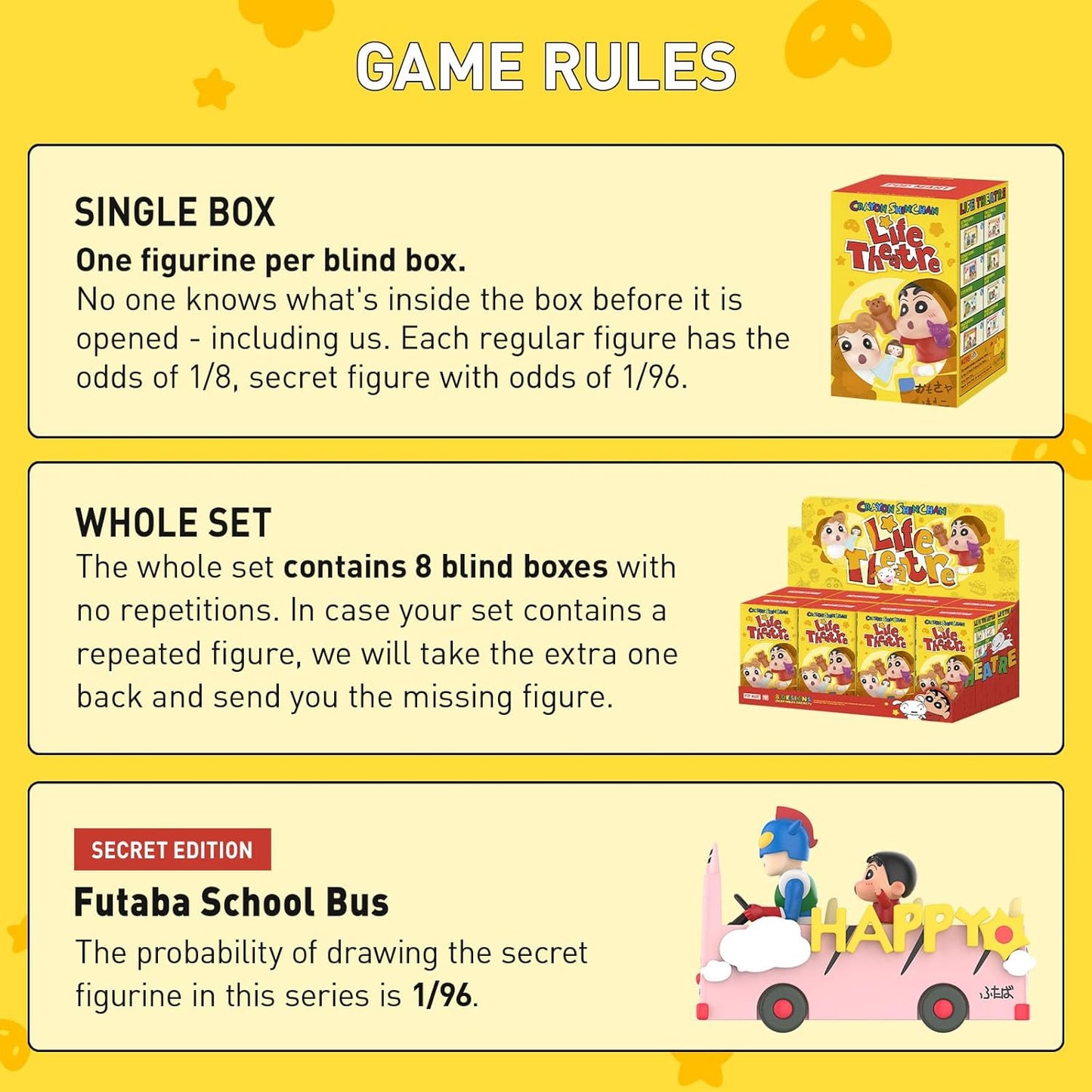 POP MART Crayon Shinchan Life Theatre Series Scene Sets, Random Design Action Figures Collectible Toys Home Decorations, Holiday Birthday Gifts, Single Box