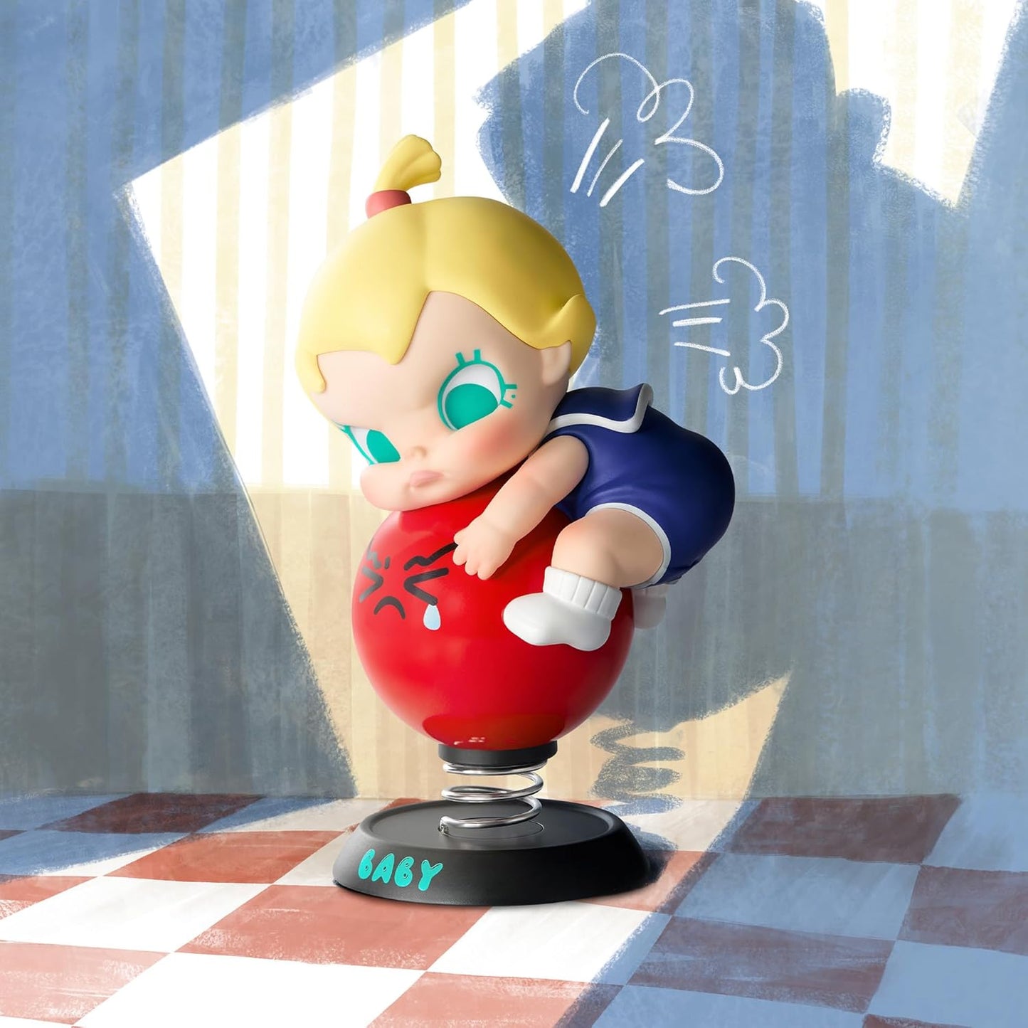 POP MART Baby Molly My Huggable Discovery Series Figures, Blind Box Figures, Random Design Action Figures Collectible Toys Home Decorations, Holiday Birthday Gifts, Single Box