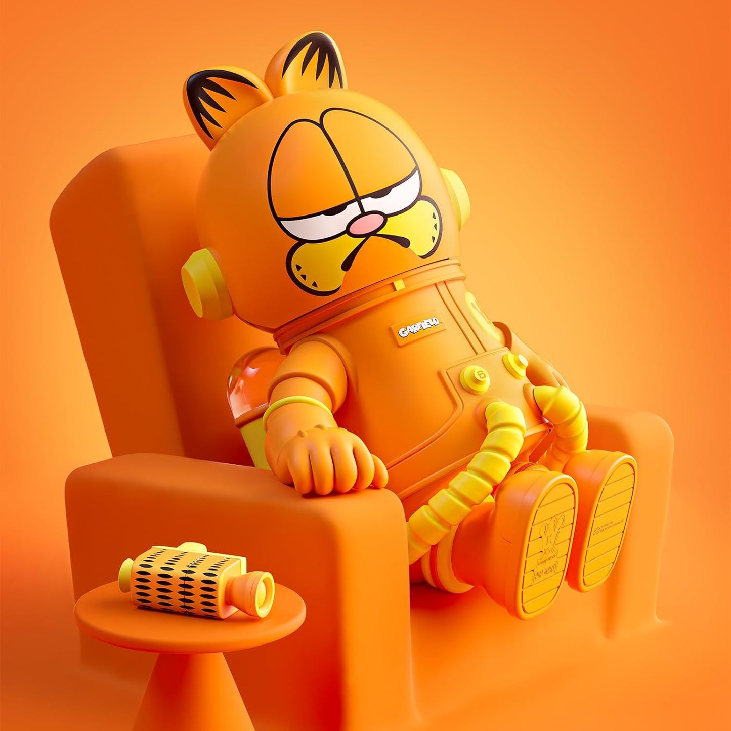 POP MART MEGA Space Molly 400% Garfield Collection Figurine, 12.6 Inch Height, Toys for Modern Home Décor, Collectible Art Toy