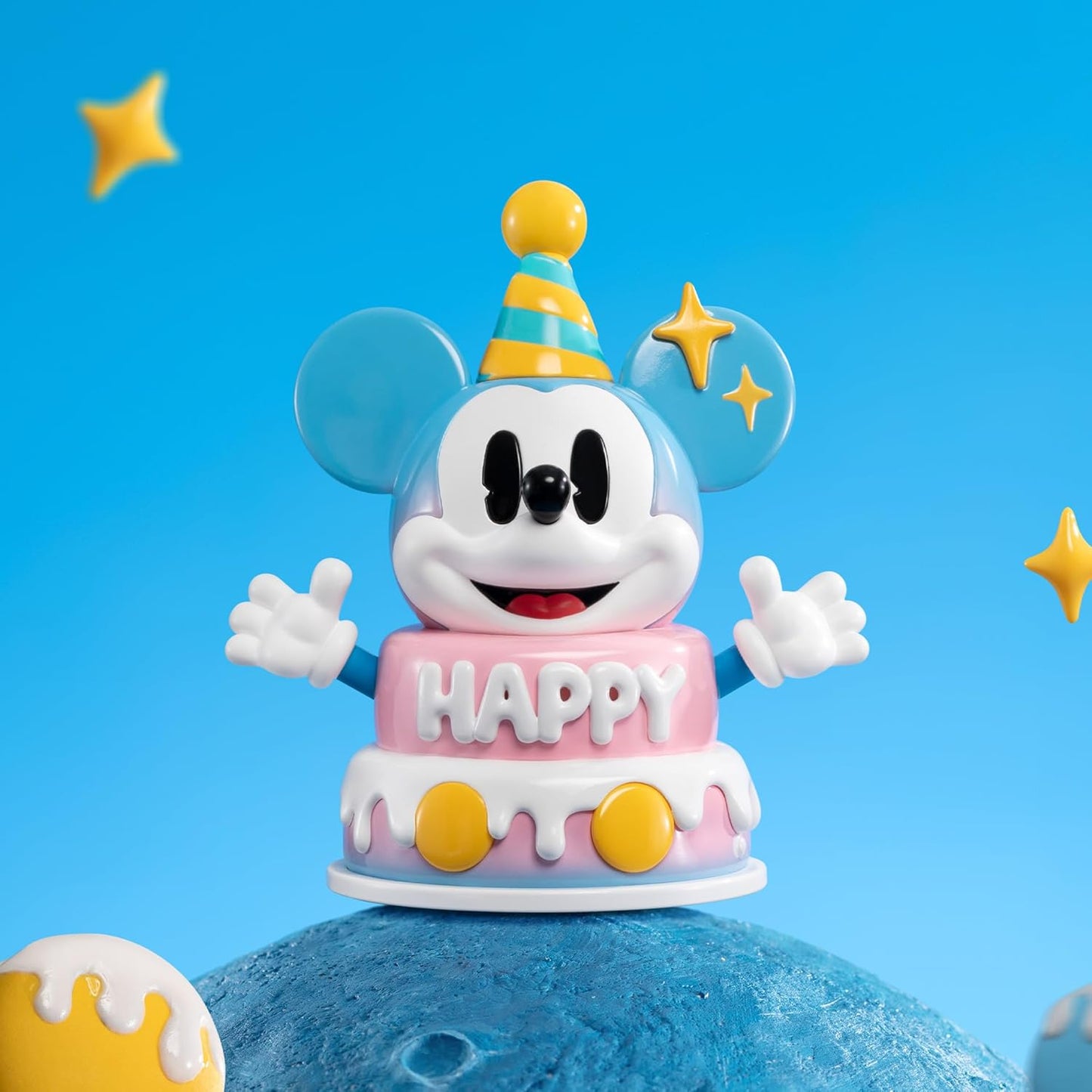 POP MART Disney Mickey Childhood of Boundless Imagination Blind Box Figures, Disney Mickey Random Design Action Figures Collectible Toys Home Decorations, Single Box