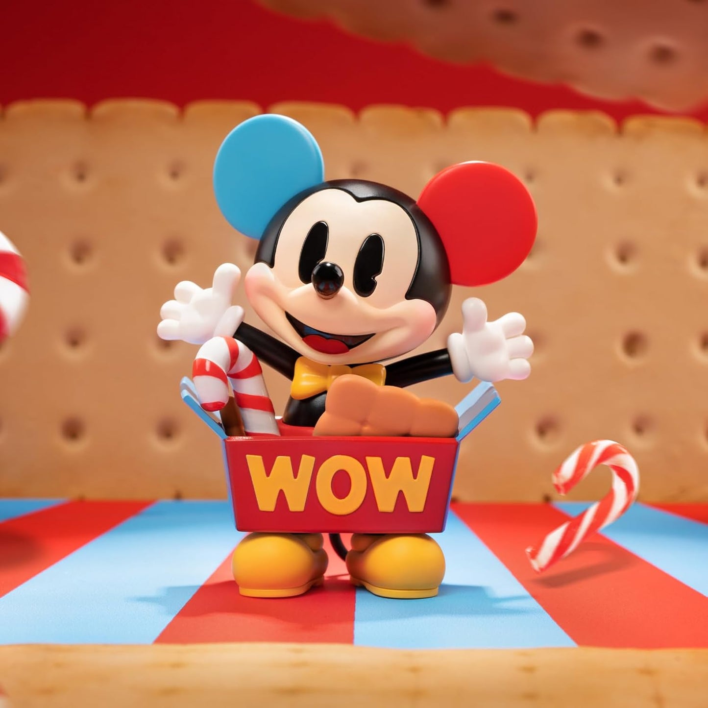 POP MART Disney Mickey Childhood of Boundless Imagination Blind Box Figures, Disney Mickey Random Design Action Figures Collectible Toys Home Decorations, Single Box