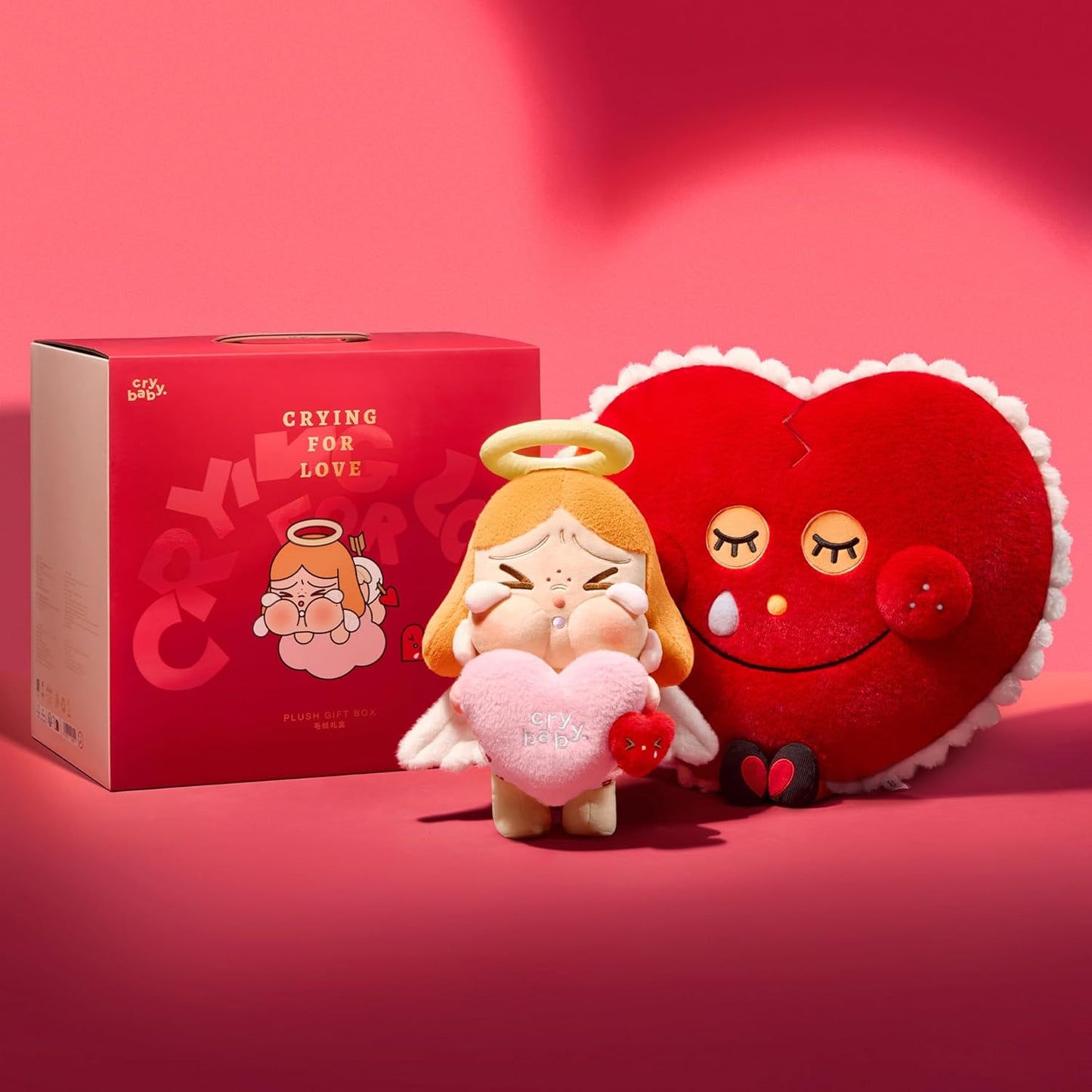 POP MART Crybaby Crying for Love Series-Plush Gift Box, Toys for Modern Home Decor, Collectible Toy Set for Desk Accessories, 1PC