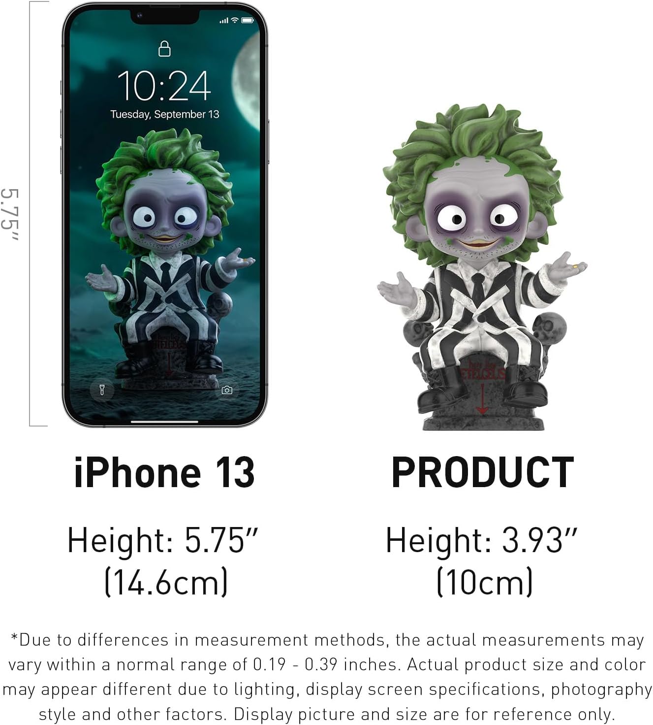 POP MART Beetlejuice Series Figures, Beetlejuice Blind Box Figures, Random Design Action Figures Collectible Toys Home Decorations, Holiday Birthday Gifts, Single Box