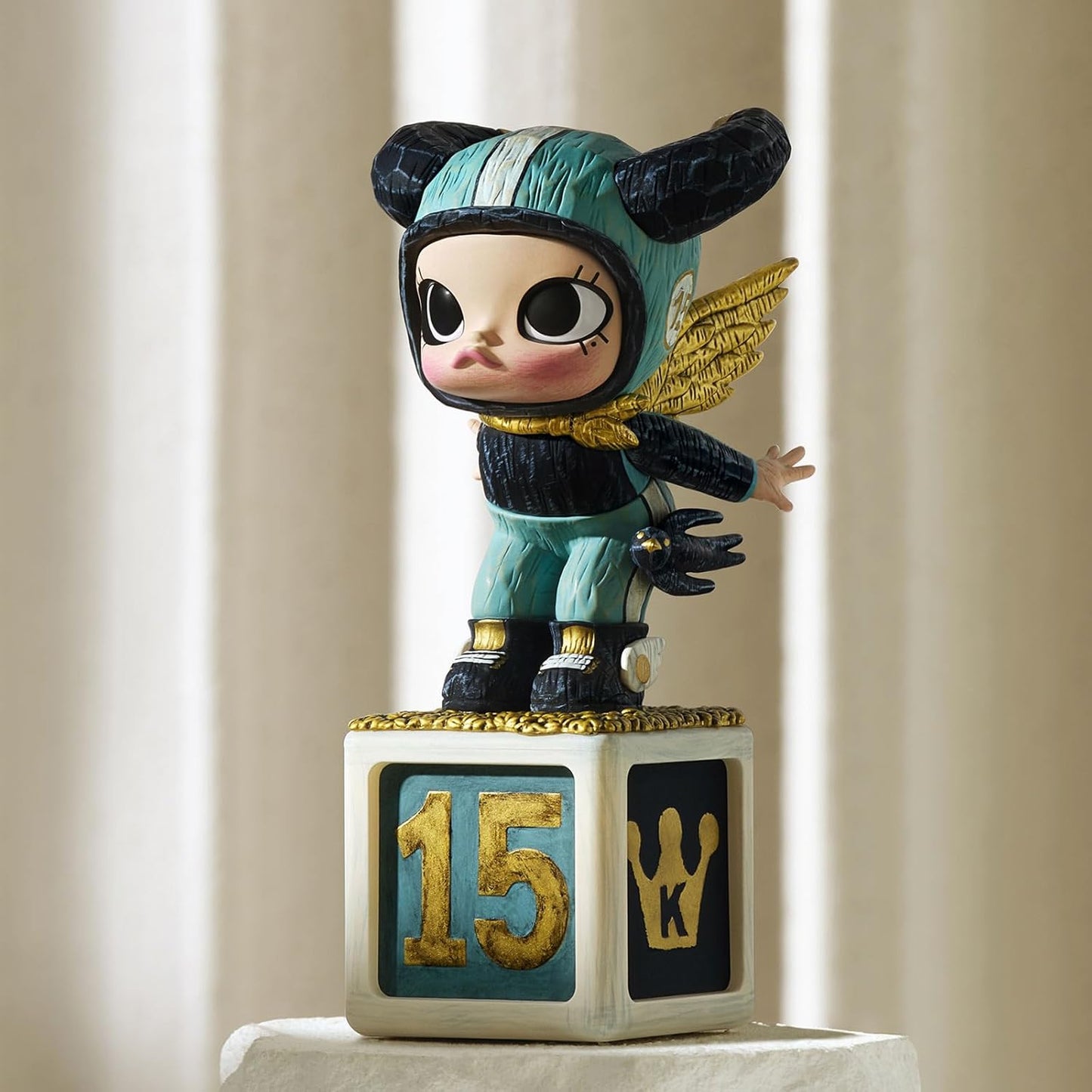 POP MART Molly Anniversary Statues Classical Retro 2 Series Figures, Molly Blind Box Figures, Random Design Action Figures Collectible Toys Home Decorations, Holiday Birthday Gifts, Single Box