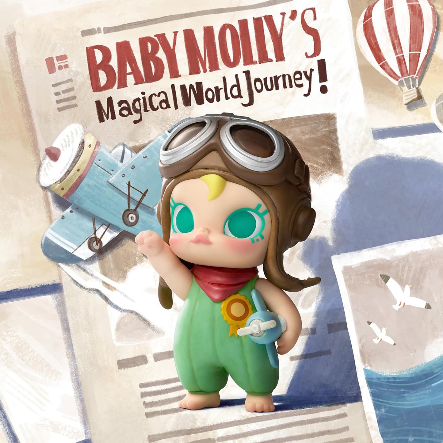 POP MART Baby Molly My Huggable Discovery Series Figures, Blind Box Figures, Random Design Action Figures Collectible Toys Home Decorations, Holiday Birthday Gifts, Single Box