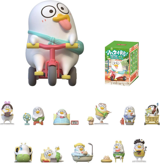 POP MART Duckyo's Leisure Life Series Figures, Blind Box Figures, Random Design Action Figures Collectible Toys Home Decorations, Holiday Birthday Gifts, Single Box