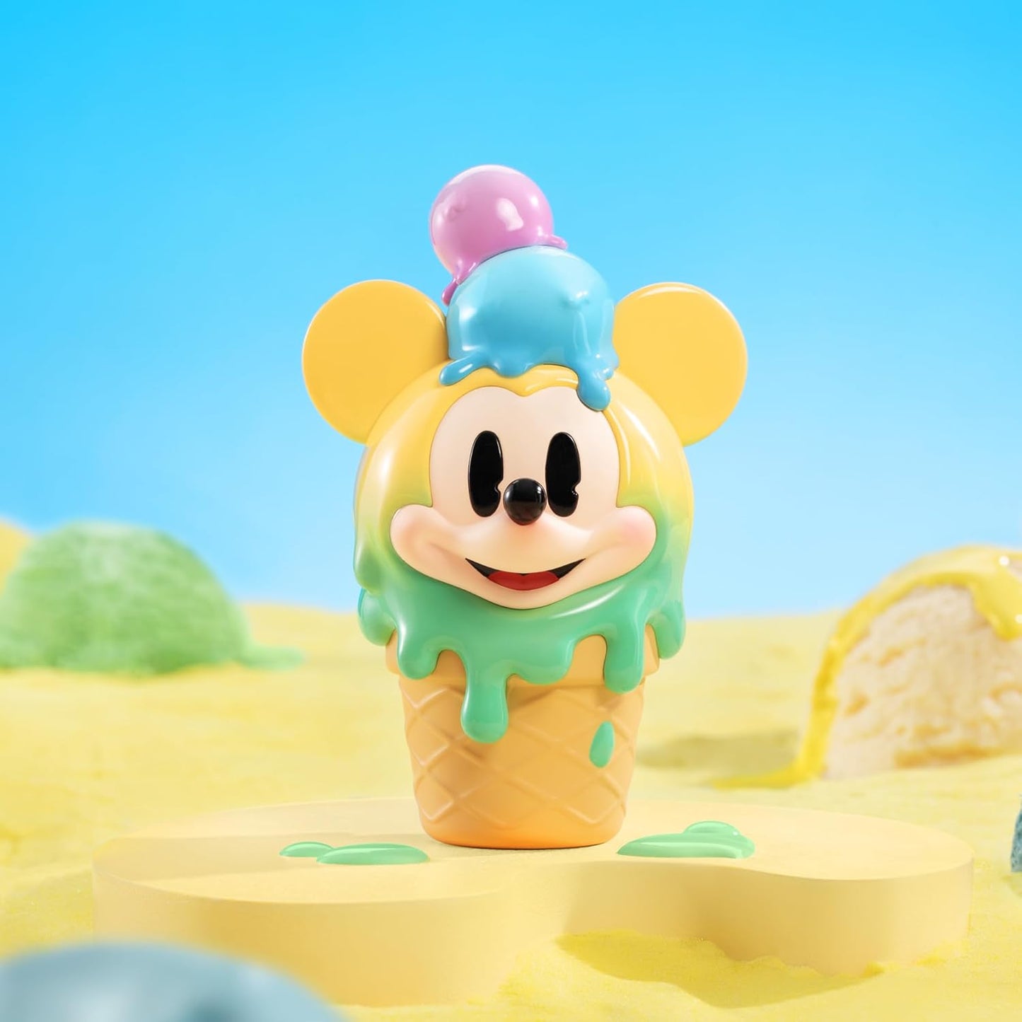 POP MART Disney Mickey Childhood of Boundless Imagination Blind Box Figures, Disney Mickey Random Design Action Figures Collectible Toys Home Decorations, Single Box
