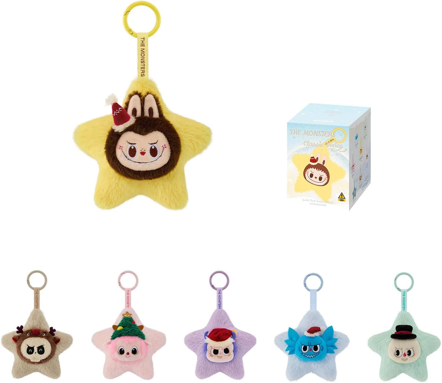 POP MARTTHE MONSTERS Classic Series-Sparkly Blind Box, THE MONSTERS Blind Box Figures, Random Design Collectible Toys Home Decorations, Holiday Birthday Gifts, Single Box