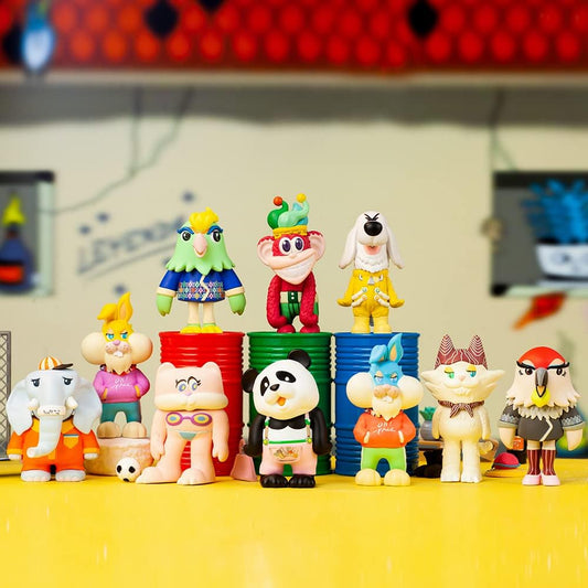 POP MART CoolrainLABO Oh Face Series 1PC Exclusive Action Figure Box Toy Bulk Box Popular Collectible Art Toy Cute Figure Creative Gift, for Christmas Birthday Party Holiday