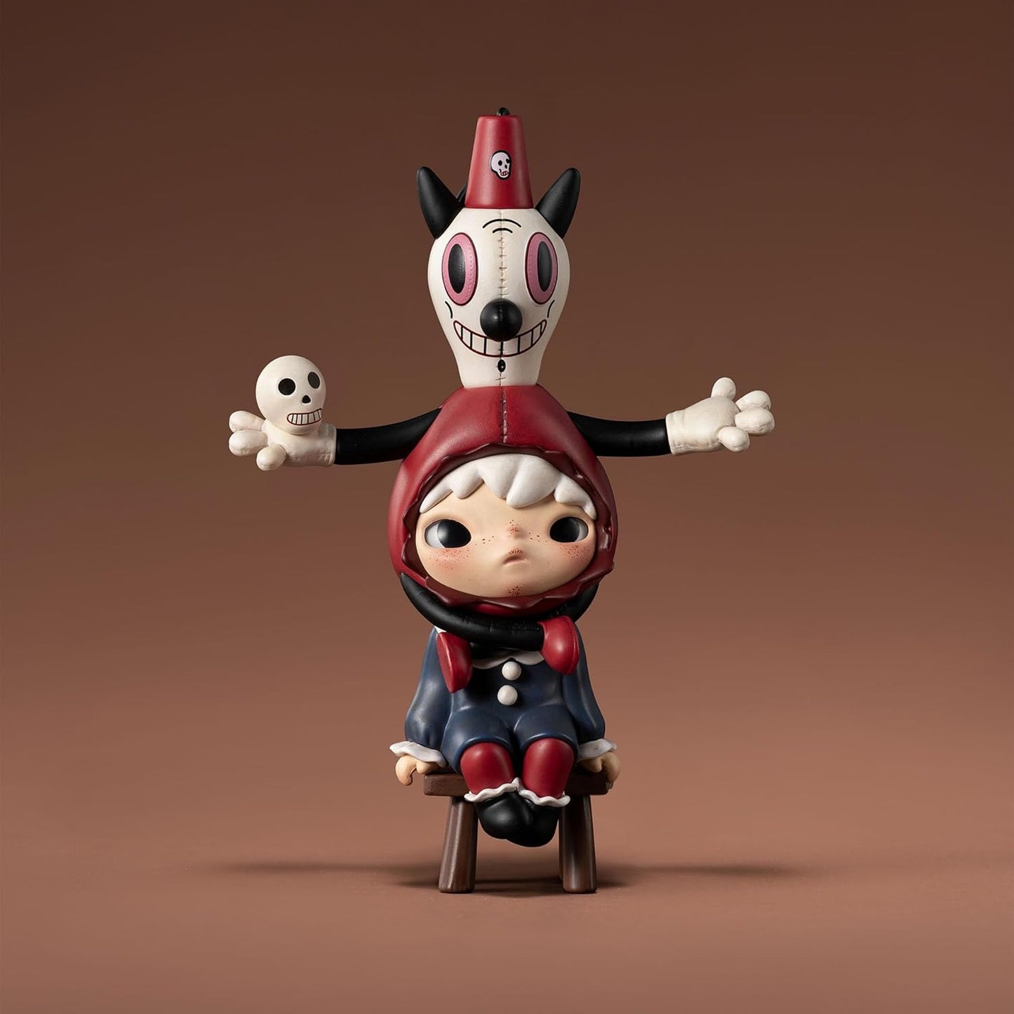 POP MART Hirono × Gary Baseman Figure, 4.92 Inch Height, Toys for Modern Home Decor, Collectible Toy Set for Desk Accessories, 1PC