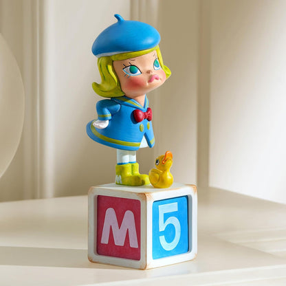 POP MART Molly Anniversary Statues Classical Retro 2 Series Figures, Molly Blind Box Figures, Random Design Action Figures Collectible Toys Home Decorations, Holiday Birthday Gifts, Single Box