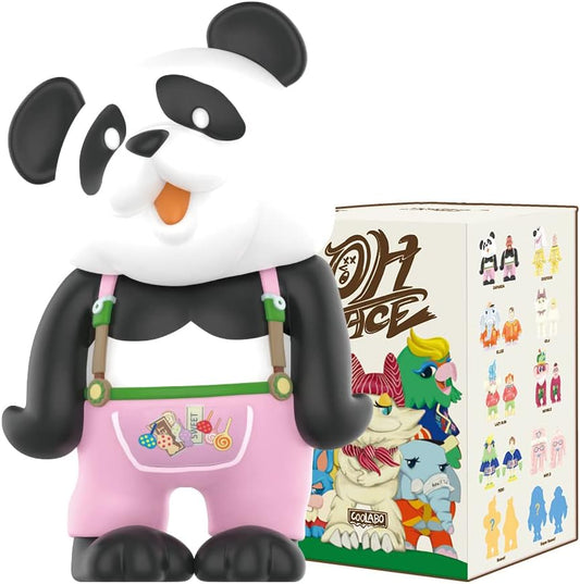 POP MART CoolrainLABO Oh Face Series 1PC Exclusive Action Figure Box Toy Bulk Box Popular Collectible Art Toy Cute Figure Creative Gift, for Christmas Birthday Party Holiday