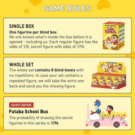 POP MART Crayon Shinchan Life Theatre Series Scene Sets, Random Design Action Figures Collectible Toys Home Decorations, Holiday Birthday Gifts, Single Box