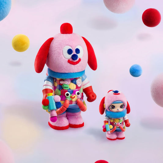 POP MART MEGA Space Molly 400% Jon Burgerman Collection Figurine, 13.58 Inch Height, Toys for Modern Home Décor, Collectible Art Toy