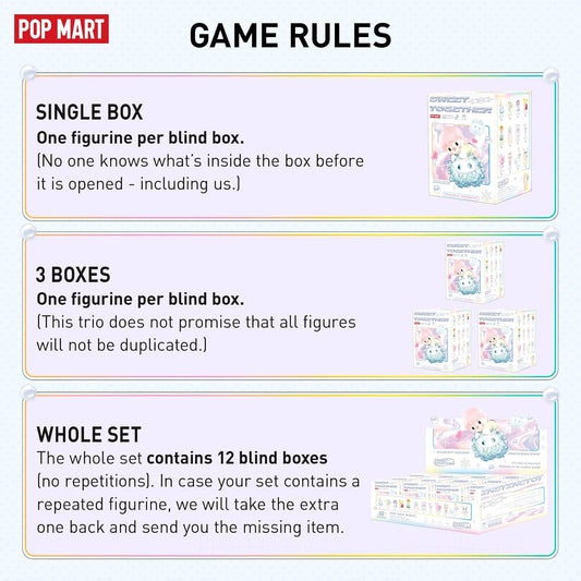 POP MART Sweet Bean × INSTINCTOY Sweet Together Series, 12PCs Sweet Bean Blind Box Figures, Random Design Action Figures Collectible Toys Home Decorations, Holiday Birthday Gifts, Whole Set