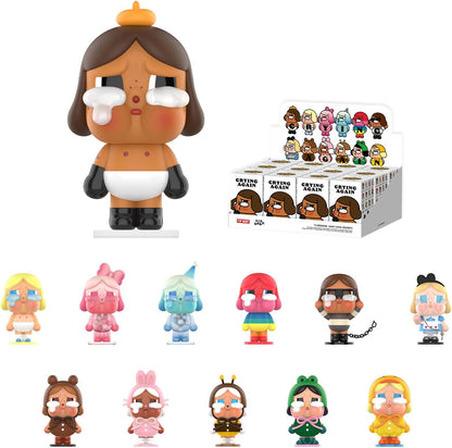POP MART Crybaby Crying Again Series Figures, Crybaby Blind Box Figures, Random Design Action Figures Collectible Toys Home Decorations, Holiday Birthday Gifts, Single Box