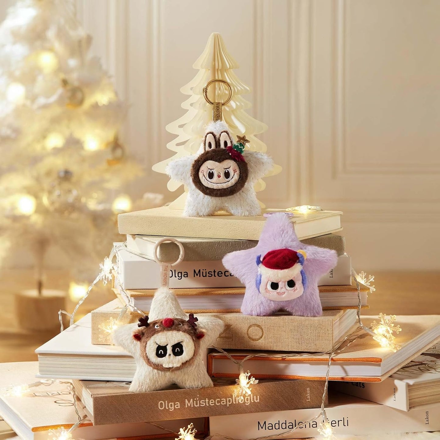 POP MARTTHE MONSTERS Classic Series-Sparkly Blind Box, THE MONSTERS Blind Box Figures, Random Design Collectible Toys Home Decorations, Holiday Birthday Gifts, Single Box