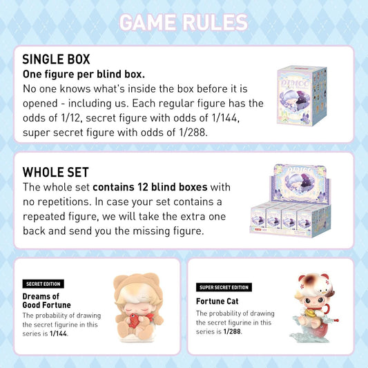 POP MART DIMOO Weaving Wonders Series Figures, DIMOO Blind Box Figures, Random Design Action Figures Collectible Toys Home Decorations, Holiday Birthday Gifts, Single Box