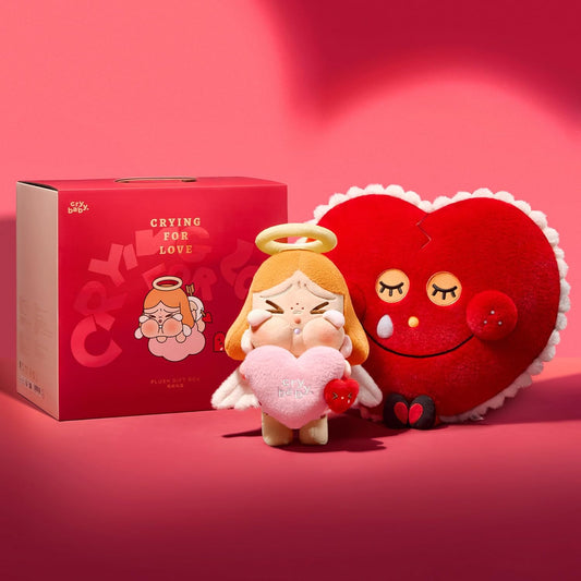 POP MART Crybaby Crying for Love Series-Plush Gift Box, Toys for Modern Home Decor, Collectible Toy Set for Desk Accessories, 1PC