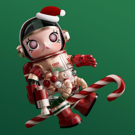 POP MART MEGA Space Molly 400% Christmas 2024, 11.61 Inch Height, Toys for Modern Home Décor, Collectible Art Toy