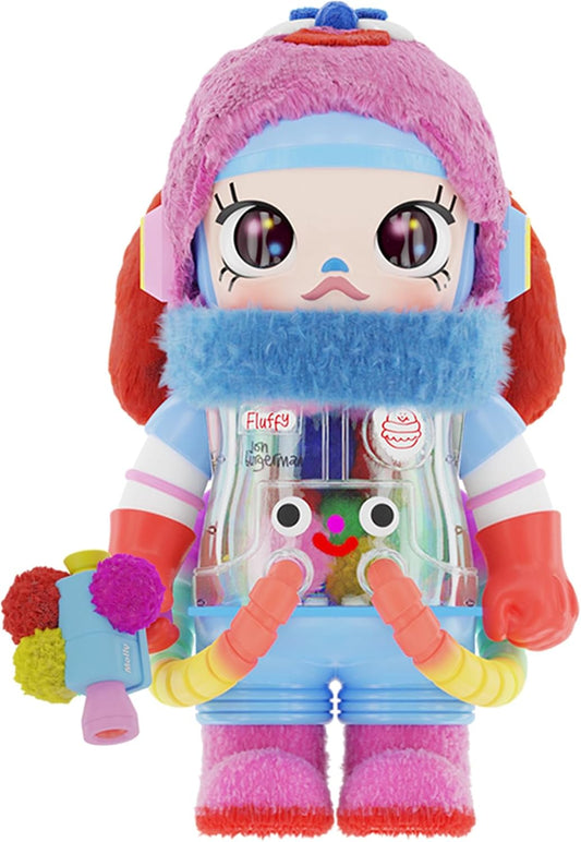 POP MART MEGA Space Molly 400% Jon Burgerman Collection Figurine, 13.58 Inch Height, Toys for Modern Home Décor, Collectible Art Toy