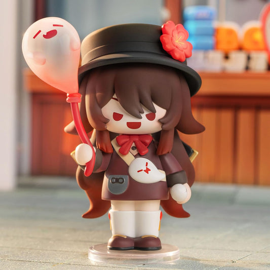 POP MART Genshin Impact Dress-Up Dreams Themed Chibi Series Figures, Genshin Impact Blind Box Figures, Random Design Action Figures Collectible Toys Home Decorations,Birthday Gifts, Single Box
