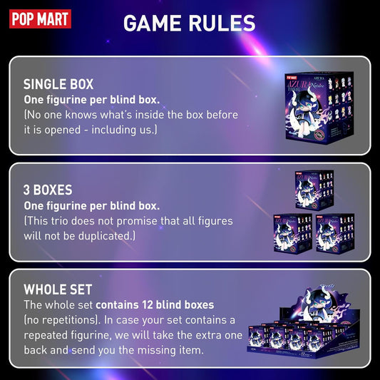 POP MART Azura Fantasy Nature Series Figures, 12PCs Azura Blind Box Figures, Random Design Action Figures Collectible Toys Home Decorations, Holiday Birthday Gifts for Girls and Boys, Whole Set