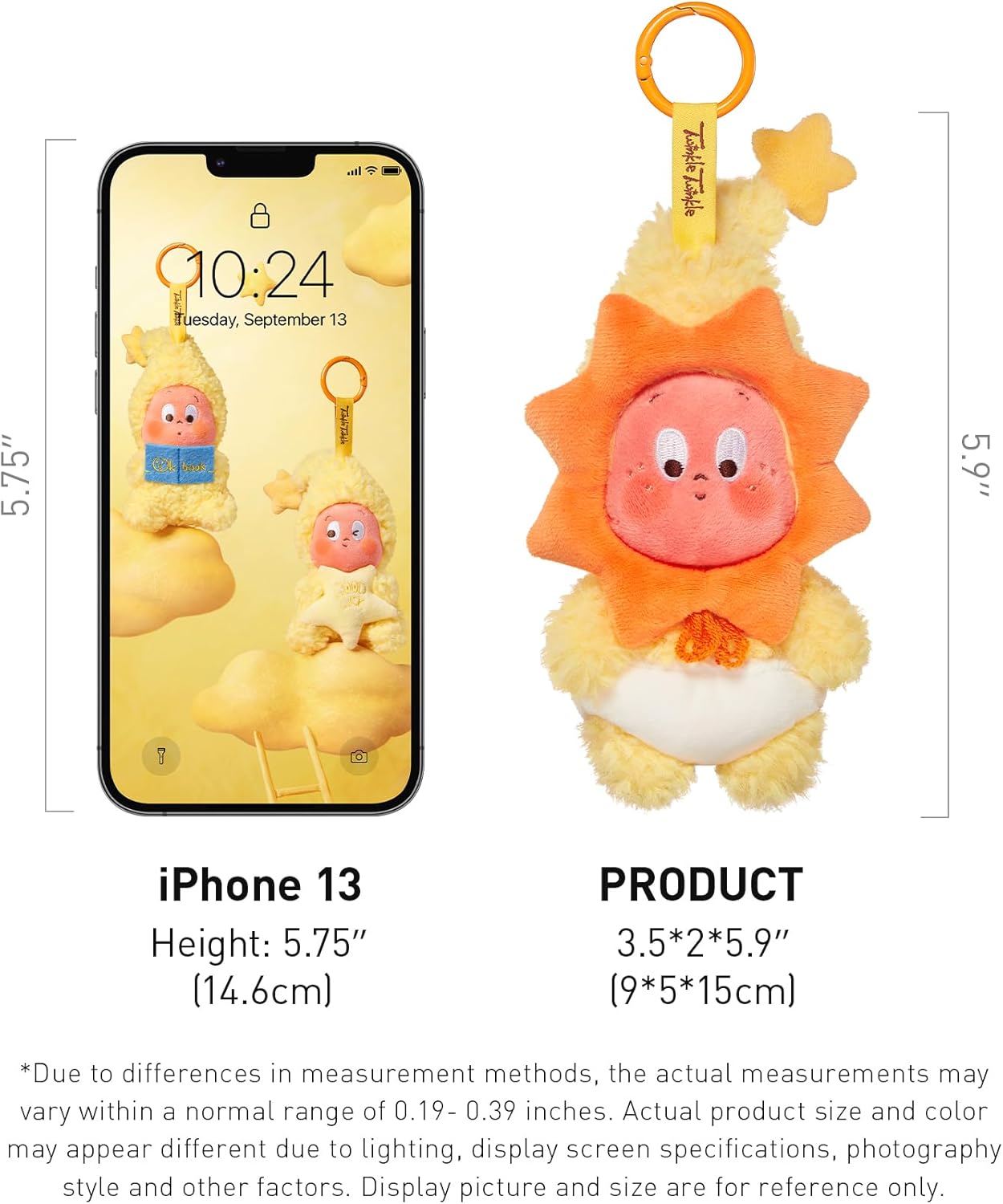 POP MART Twinkle Twinkle Series-Plush Pendant Blind Box Action Figure, Random Design, Potential Secret Edition