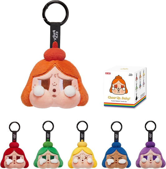 POP MART Crybaby Cheer UP, Baby! Series-Plush Pendant Blind Box, Crybaby Blind Box Figures, Random Design Action Figures Collectible Toys Home Decorations, Holiday Birthday Gifts, Single Box