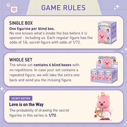 POP MART ZANMANGLOOPY's Moments Series Figures, Blind Box Figures, Random Design Action Figures Collectible Toys Home Decorations, Holiday Birthday Gifts, Single Box