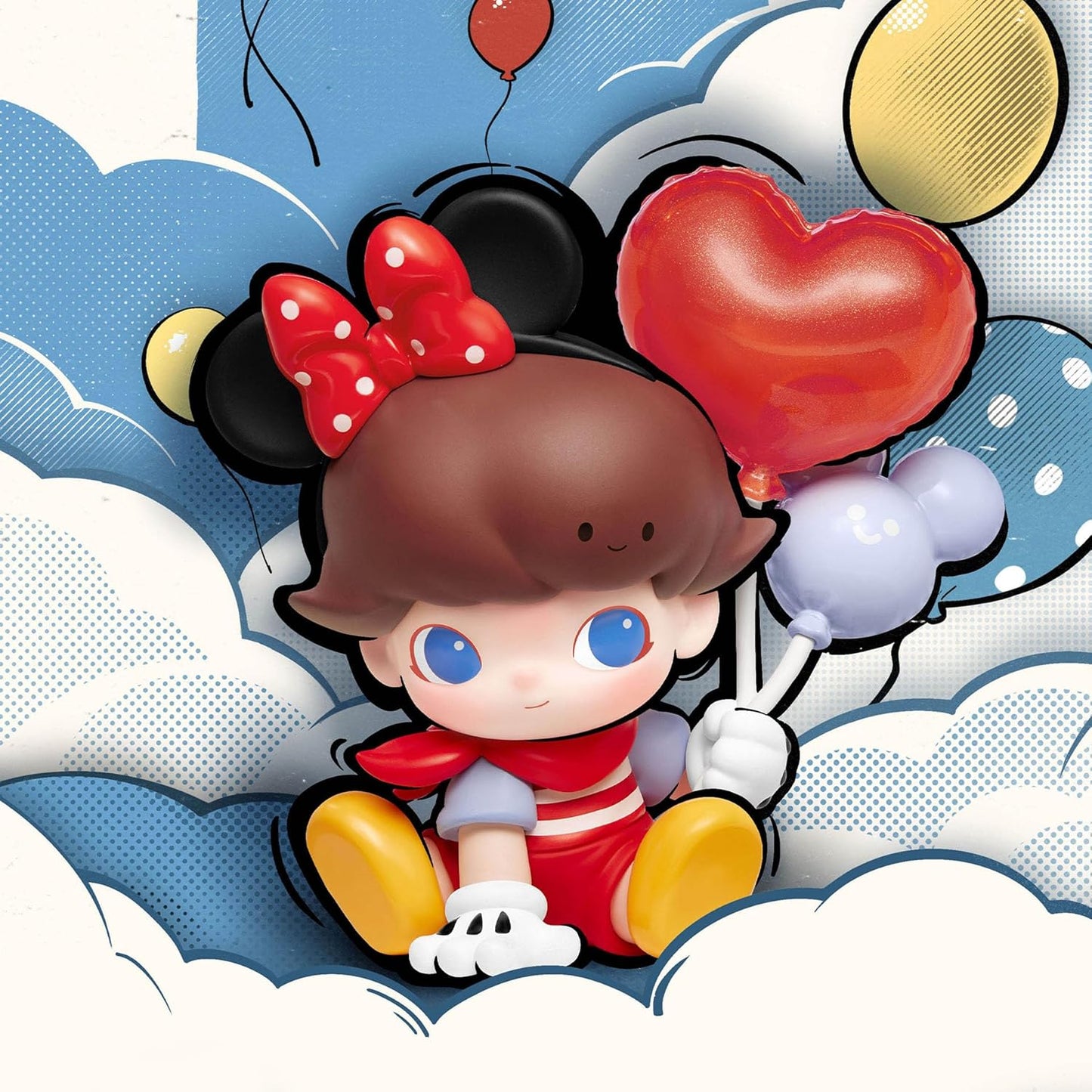 POP MART DIMOO World × Disney Series Figures, Blind Box Figures, Random Design Action Figures Collectible Toys Home Decorations, Single Box