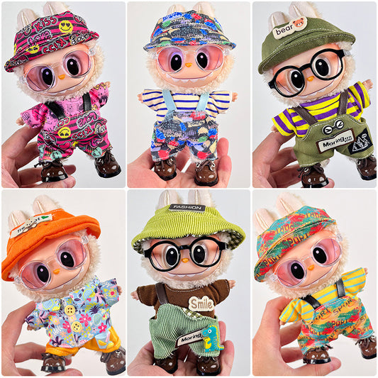 17cm DlY Doll Making Clothes pendant doll clothes can be worn and changed for wholesale spot Labubu